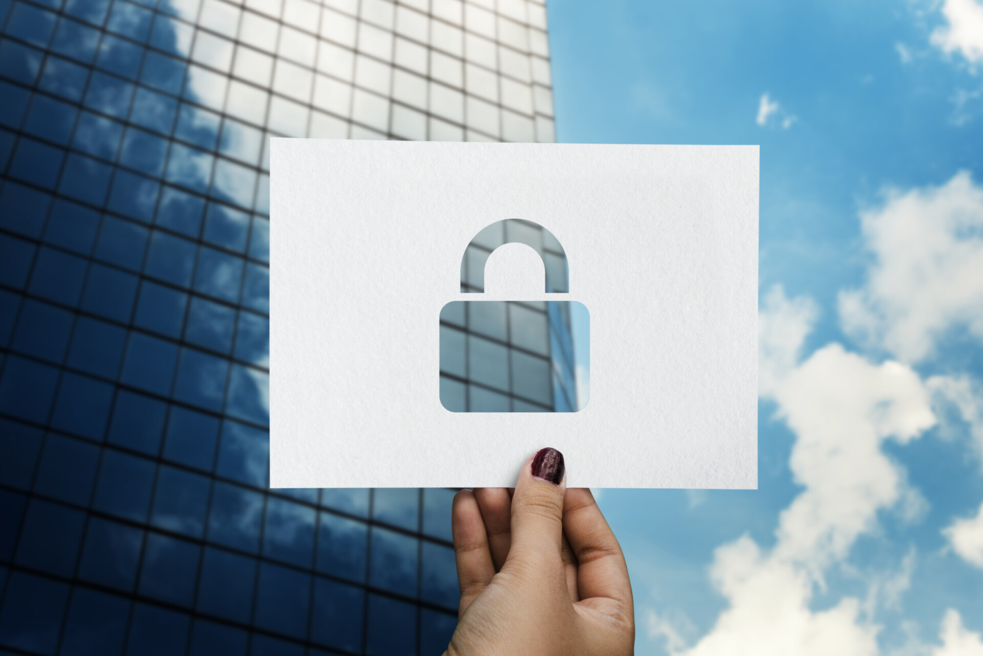 network security system perforated paper padlock